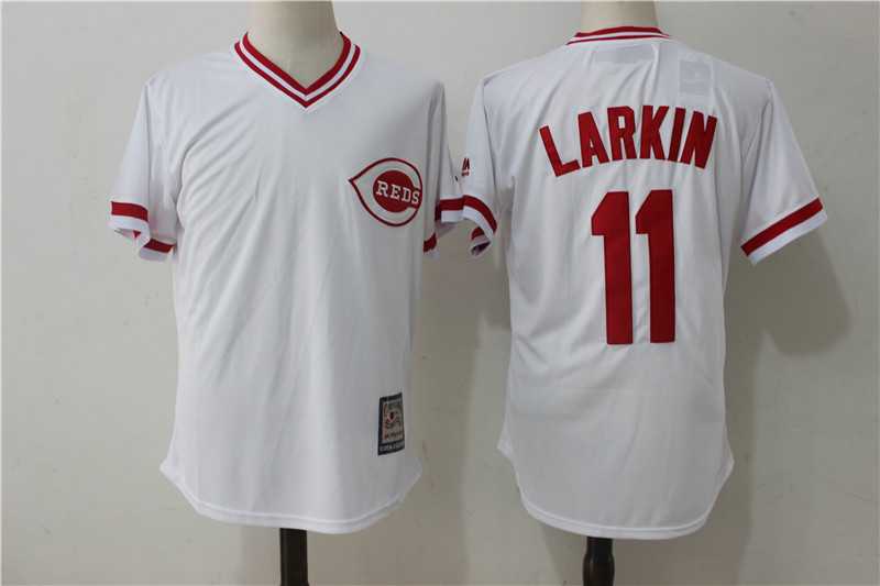 Cincinnati Reds #11 Barry Larkin White Cooperstown Collection Jersey,We sell and wholesale Cincinnati Reds #11 Barry Larkin White Cooperstown Collection Jersey on line form chian!